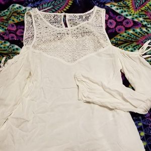 Beautiful white crochet blouse